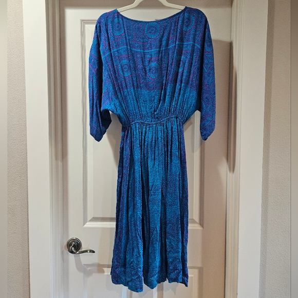 Tiny Annmarie Midi Dress Scoop Neck Batwing Sleeves Drapey Lightweight Small NWT - Picture 11 of 14